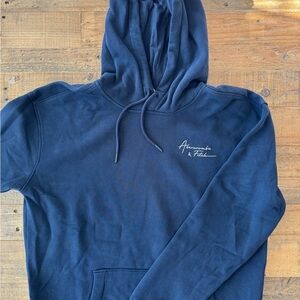 Abercrombie & Fitch Mens Navy Hoodie NWT!